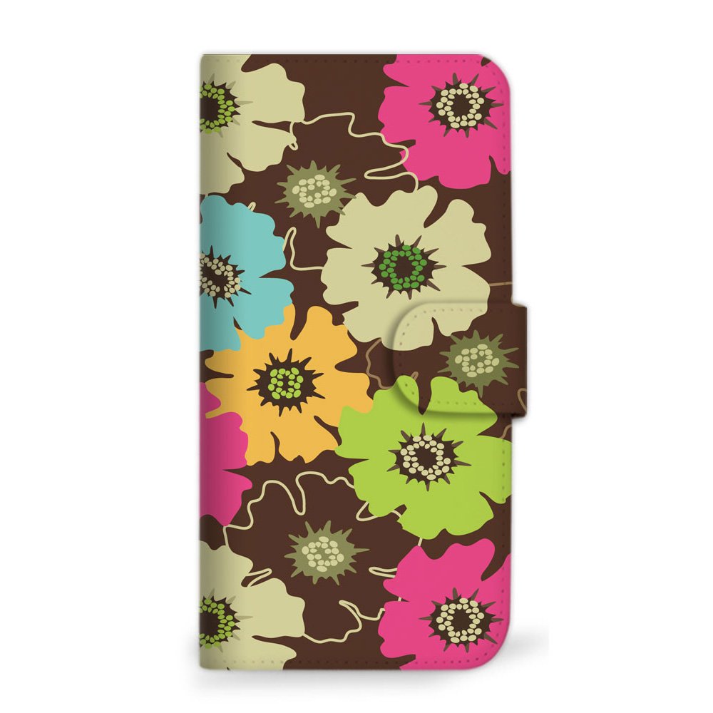 Amazon Com Mitas Galaxy S6 Sc 05g Case Notebook Type Flower Flower Flower Dark 138 Sc 0059 Da Sc 05g Cell Phones Accessories