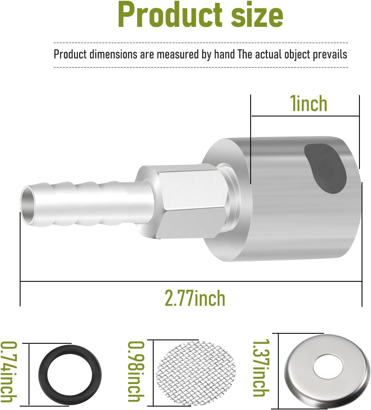 Remote Mount Vent Valve for Fuel Tanks, Tank Vent Line Replacement Part 5/16 Hose, Detachable