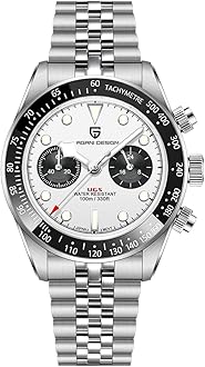 Pagani Design 1718 Panda Dial Men's Chronograph Watches Japan VK64 Movement Stianless Steel 100M Waterproof Men Fashion Casual Watch