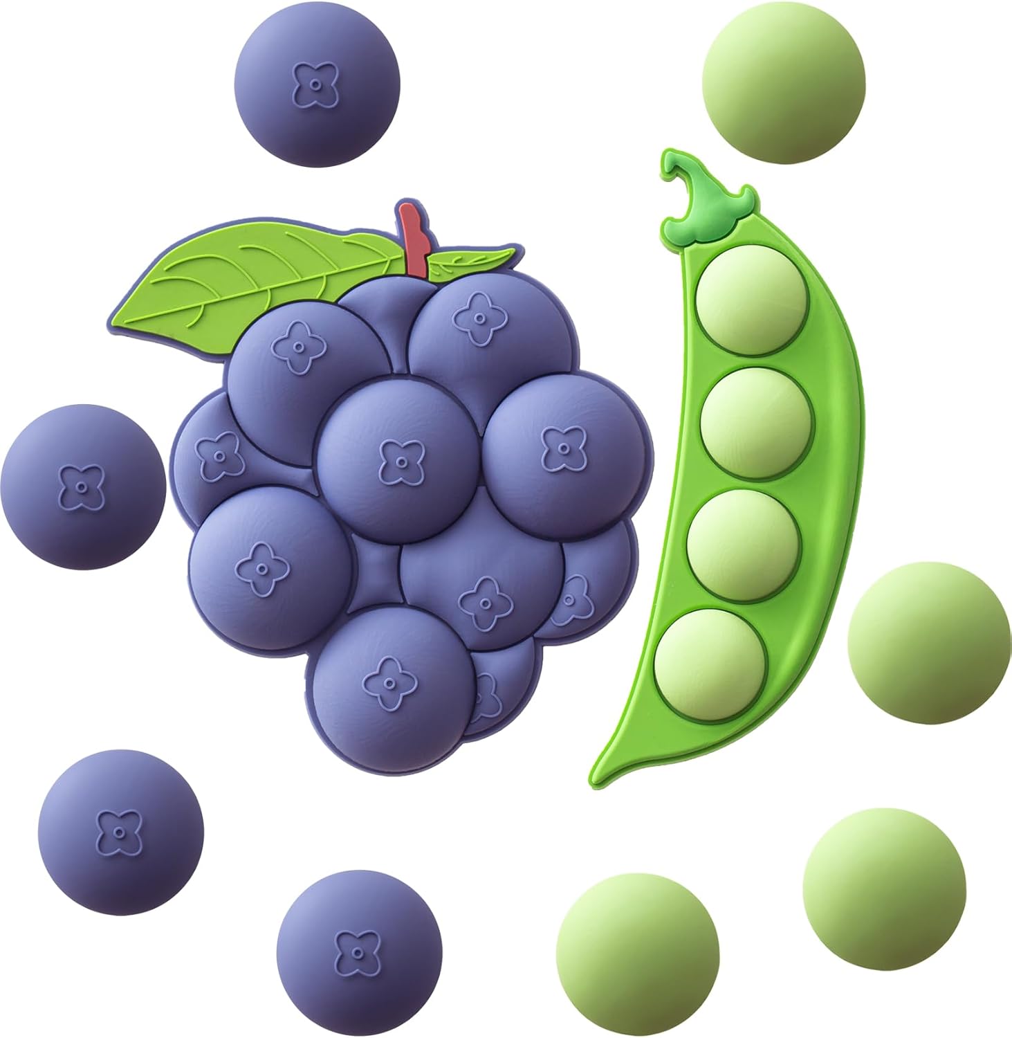 Imán de fruta para nevera, uva, guisantes, imanes para refrigerador, clips magnéticos para refrigerador, cilindro, nevera, oficina, pizarra blanca,