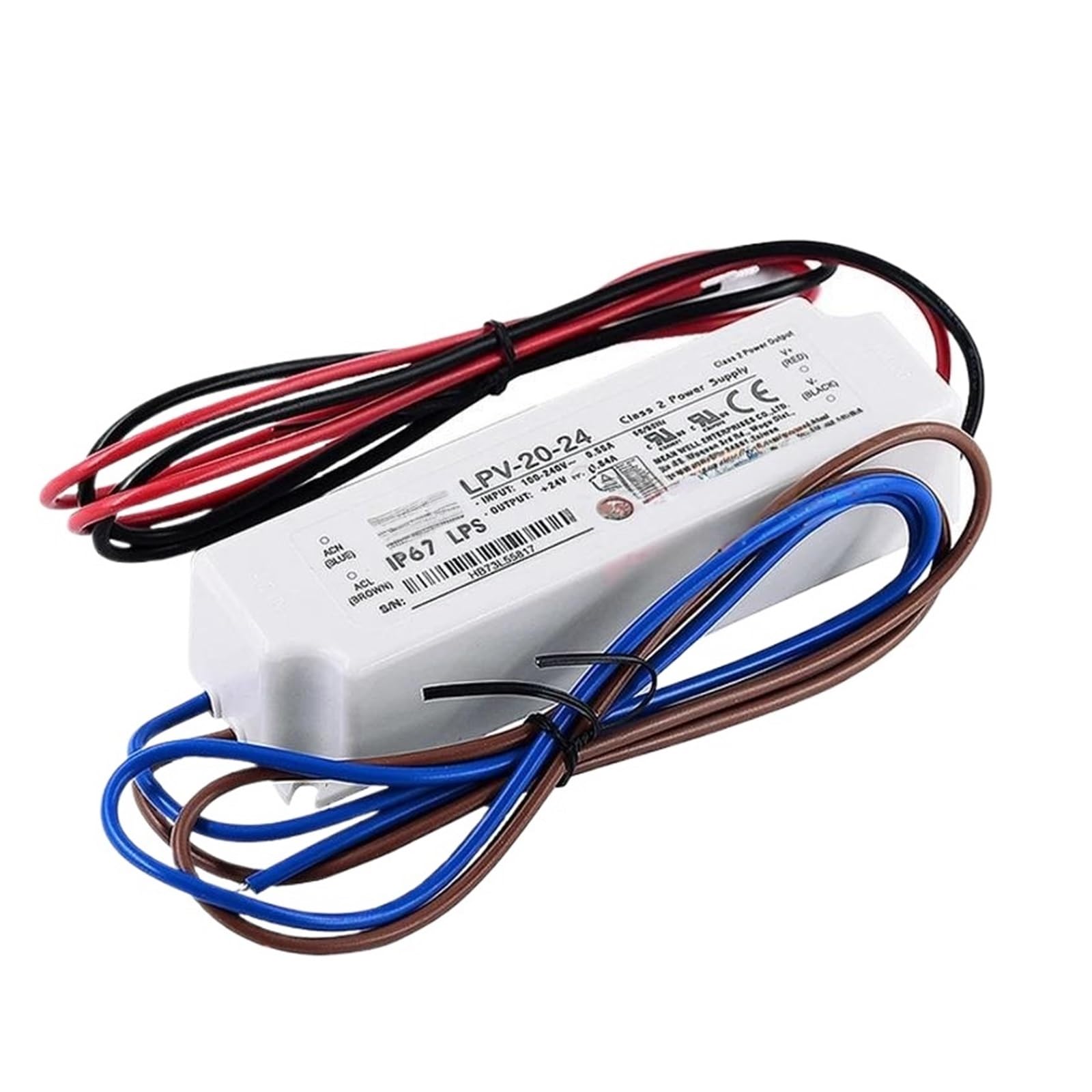 IPNDKBFL 20W Single Output Switching Power Supply LPV-20-5 LPV-20-12 LPV-20-15 LPV-20-24 Waterproof Lighting(LPV-20-12)