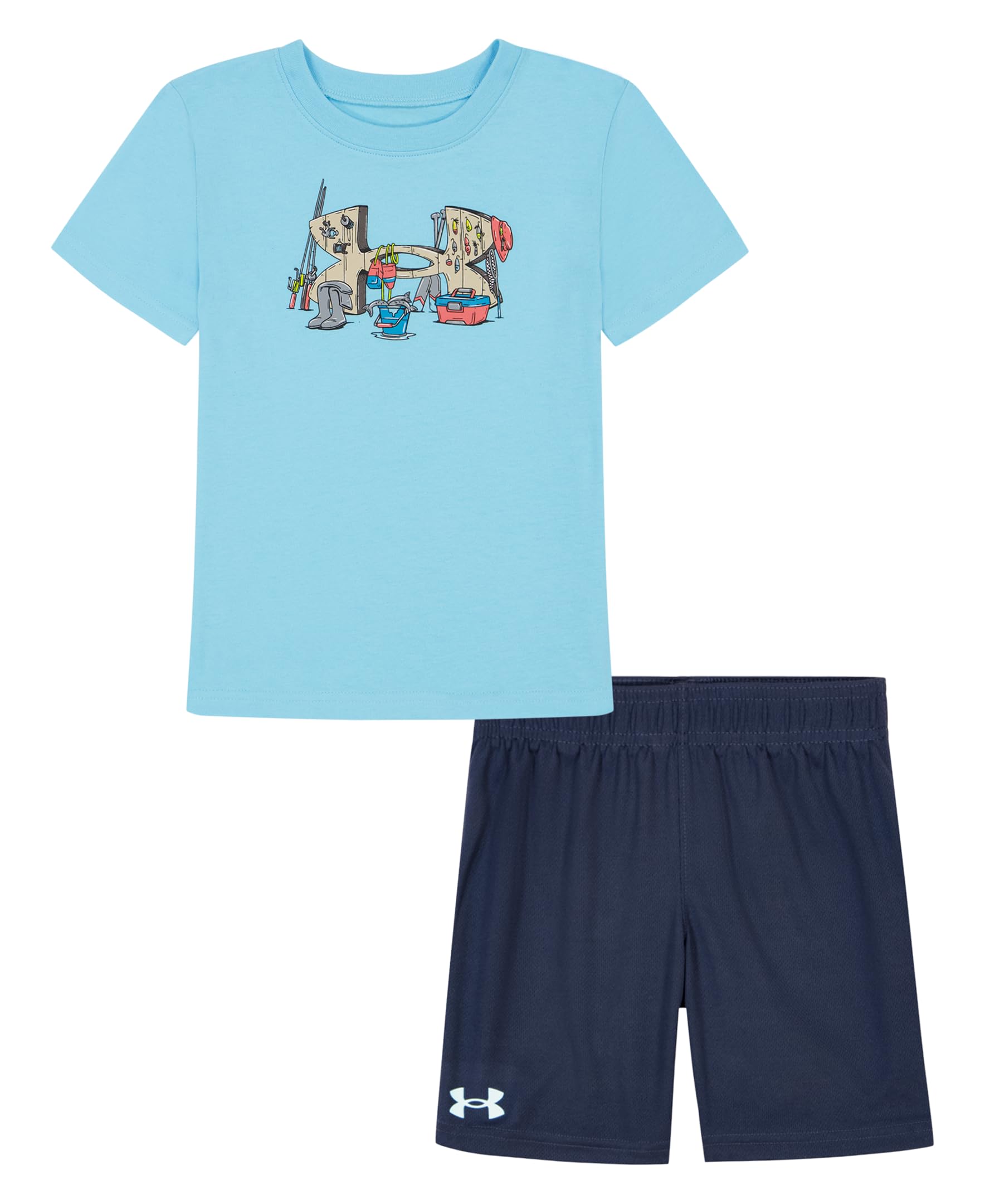 Under Armour Boys' 2-Piece Short Sleeve Tee and Shorts, Outdoor Collection
