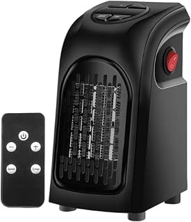 Space - Electric Household Fan, 400w Wall Outlet Air, Compact Lightweight Safe, Quick Warm Efficient Heating, Premium Home Appliance, Living Room Apartment Office 10x8x16cm