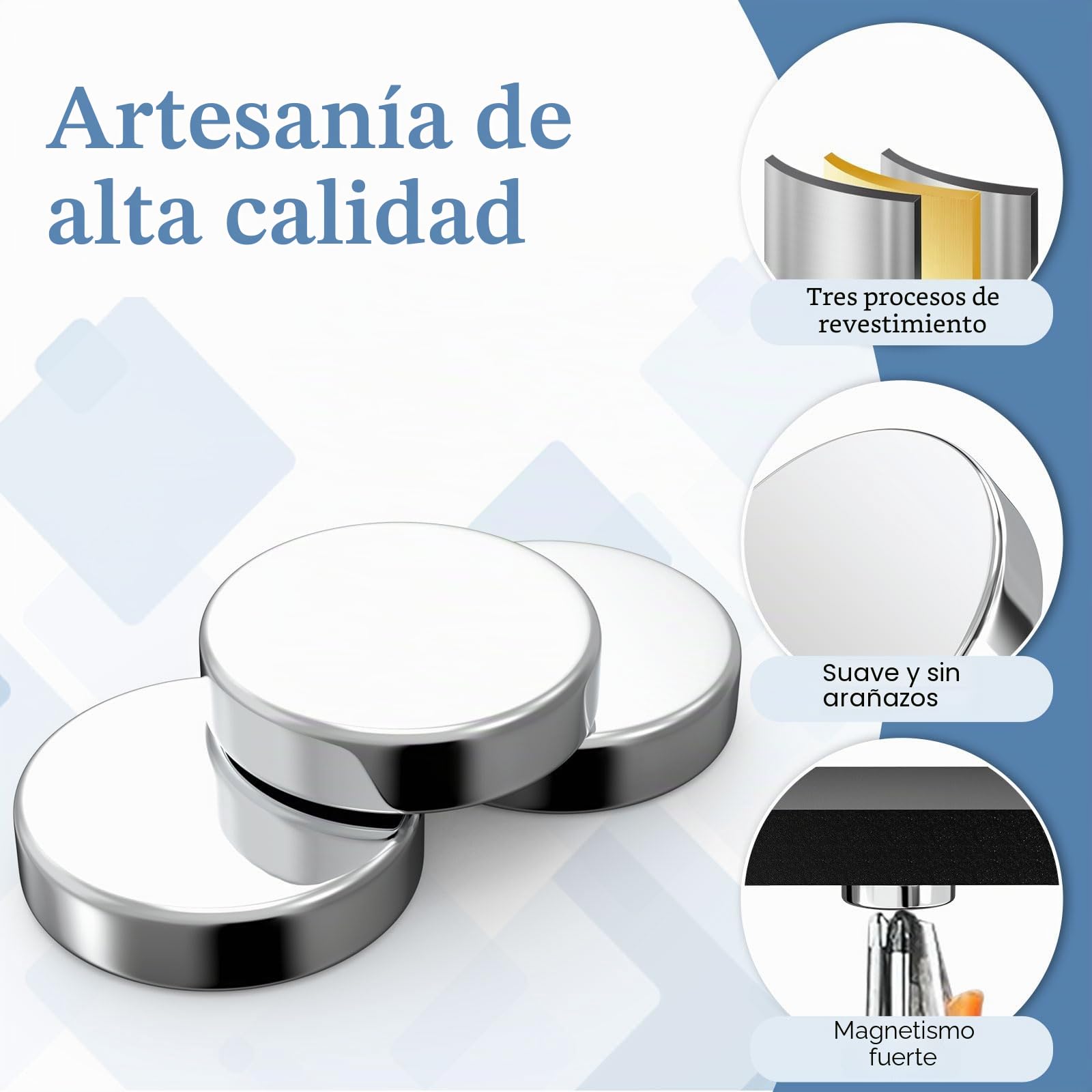 Imanes Fuertes 100 uds 5x2 mm para Frigorífico Pizarra Magnética Manualidades