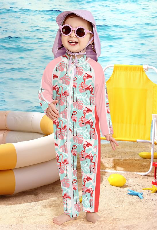 BesserBay Baby Rashguard UPF 50+ kostium kąpielowy z długim rękawem, zamek błyskawiczny, 0-36 miesięcy