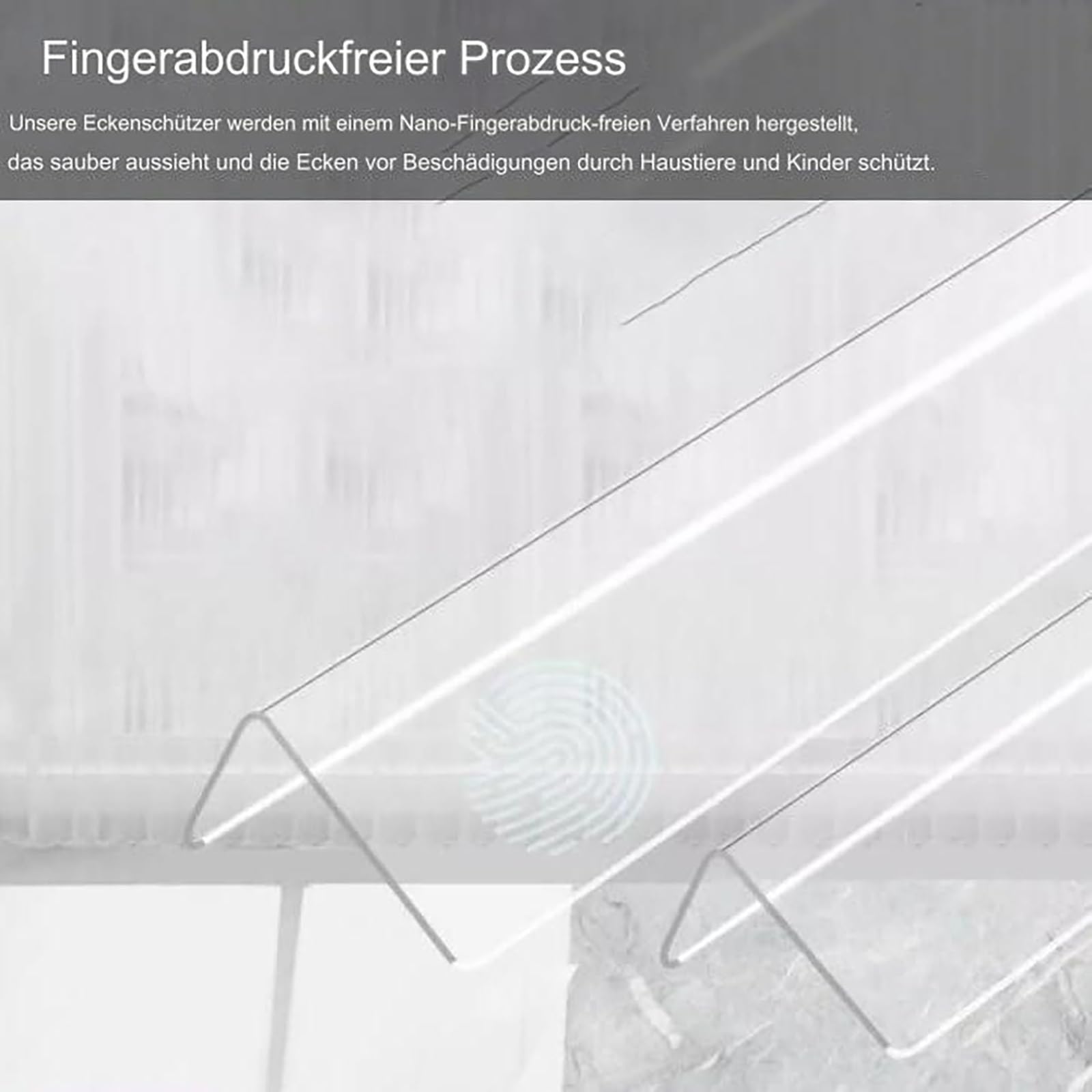 Perfil Angular 3 Piezas, Protectores De Esquinas Transparentes Autoadhesivos Para Muebles, Protección De Bordes Fácil Instalación, Protectores De Ángulos Para Pared, Seguridad Infantil(100cm/3