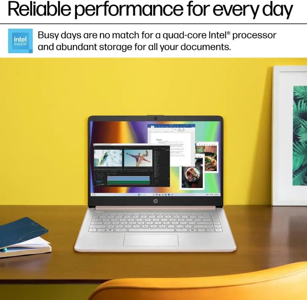 HP 14 Ultrabook • Back to School Limited Edition w/Microsoft 365 • Intel 4-Core CPU • 16GB RAM • 1.6TB Storage (128GB OnBoard w/ 512GB Portable Drive + 1TB OneDrive) • Natural Silver • Win 11