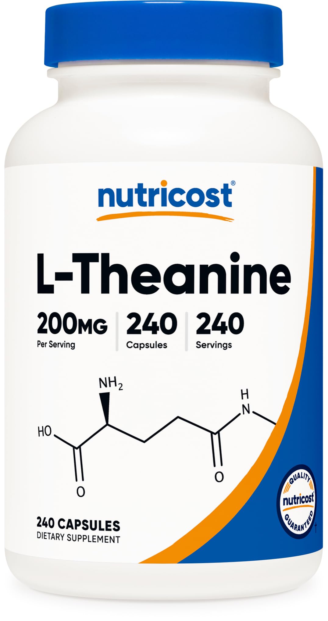 Nutricost L-Theanine 200mg, 240 Capsules - Double Strength