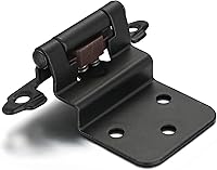 Vista 18 de 4 Pack (2 Pares) Bisagras de cierre automático de latón antiguo para puerta de gabinete de cocina, 1/2" de superposición (variable) Bisagras