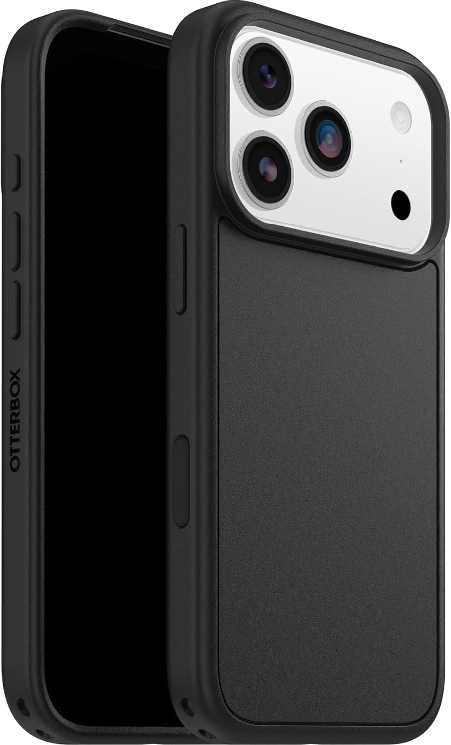 OtterBox Symmetry Series MagSafe funda para iPhone 17 Pro, Testada 3x con los estándares Militares anticaídas, Negro, Sin Caja Retail + OtterBox Glass Protector de Pantalla de Cristal Templado