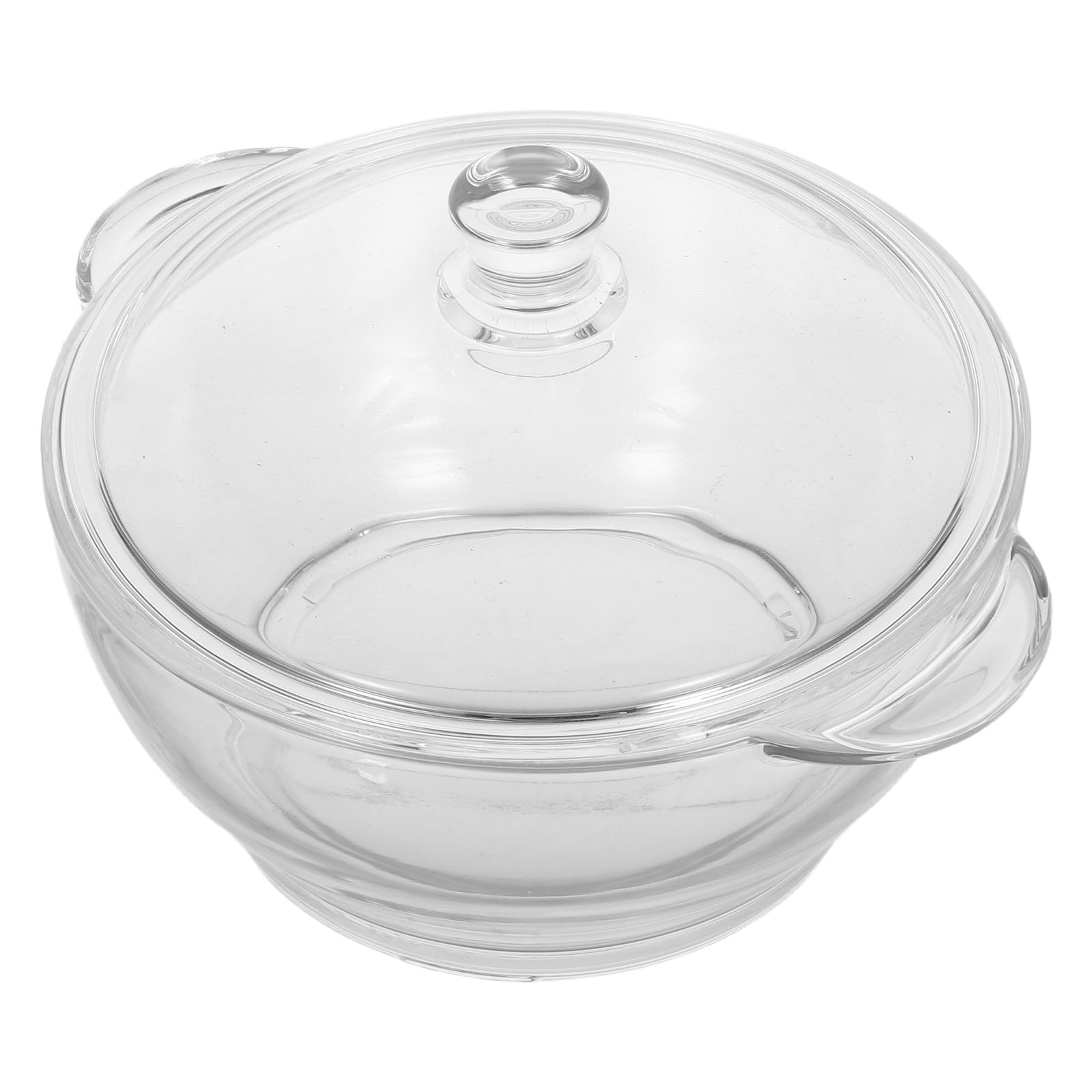 Marmite en verre résistant la chaleur de 1,5l avec double poignée ergonomique isolante