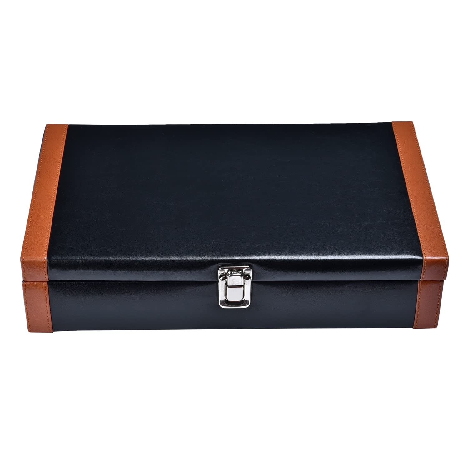 THE CASE Mens and Womens Watch Box Holder Organizer Case In 12 Slots of watches In PU Leather with Black-Tanpatti (B0CSD6JG96) Amazon Price History, Amazon Price Tracker