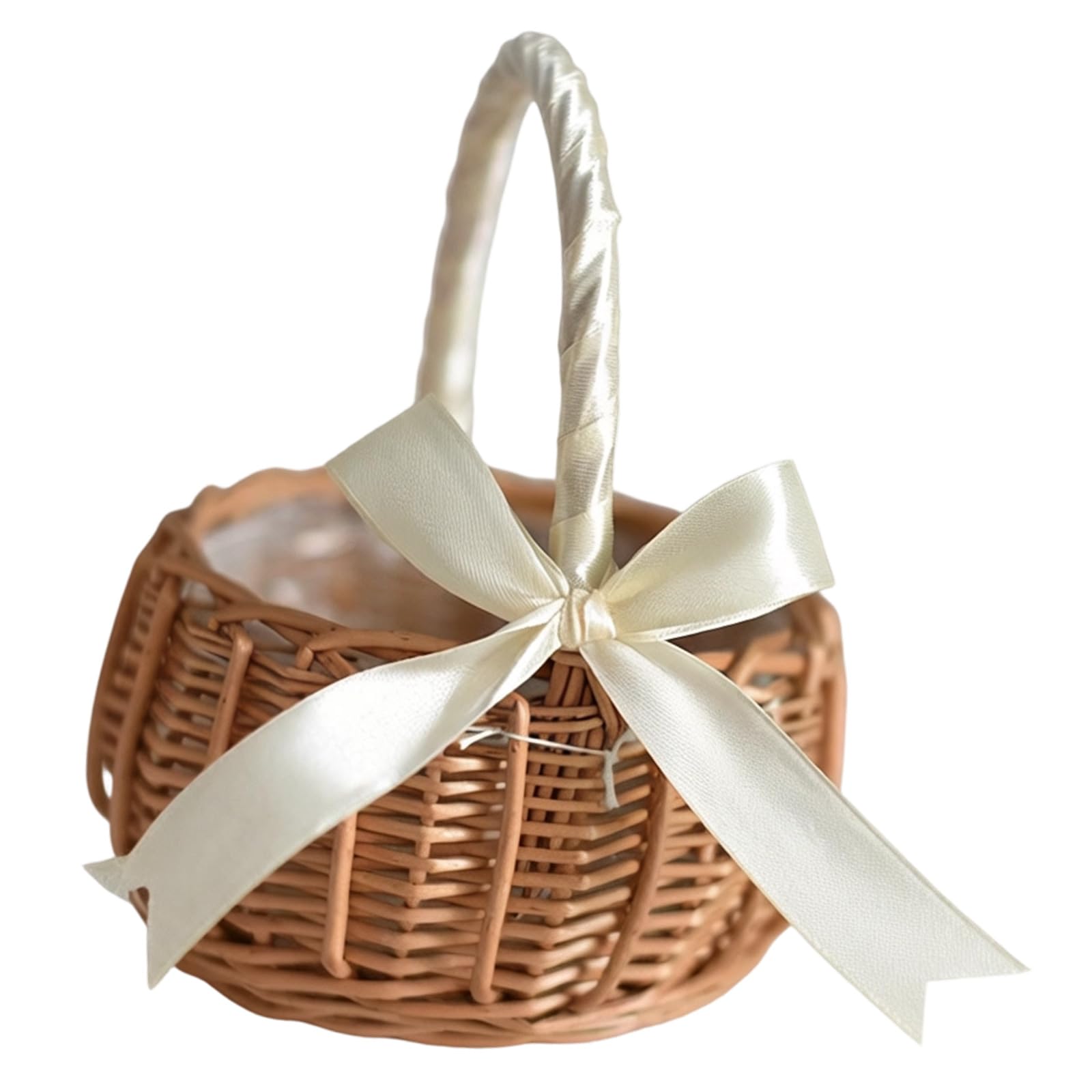 Tsophreniq Artistic Wicker Weaving Basket Sturdy Display Bin for Floral Arrangements and Practical Storage Needs Decorative Basket