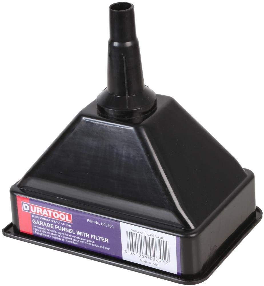 Duratool Heavy Duty Garage Funnel With Water Filter