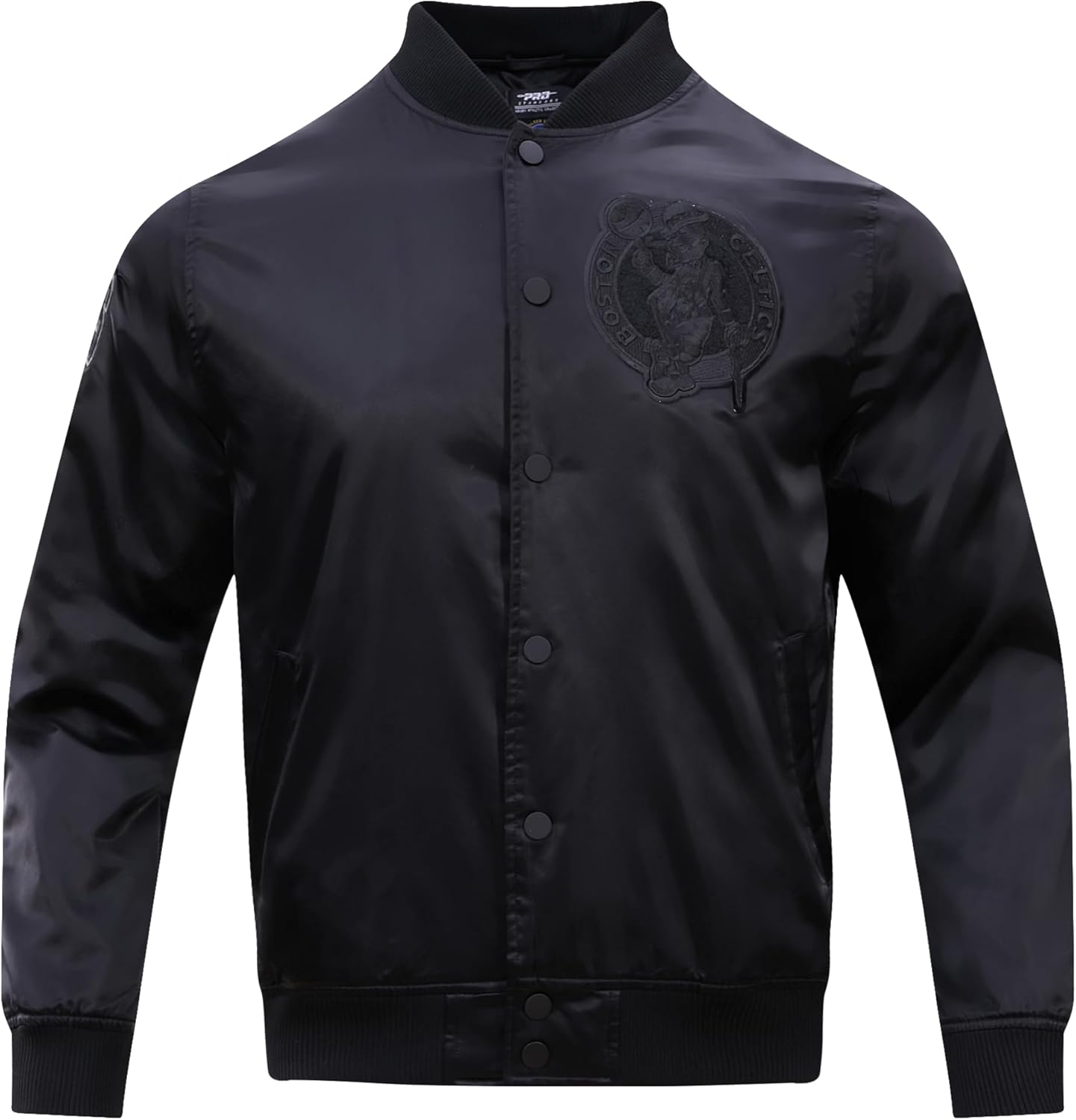 Pro Standard Mens NBA Classic Triple Black Satin Jacket