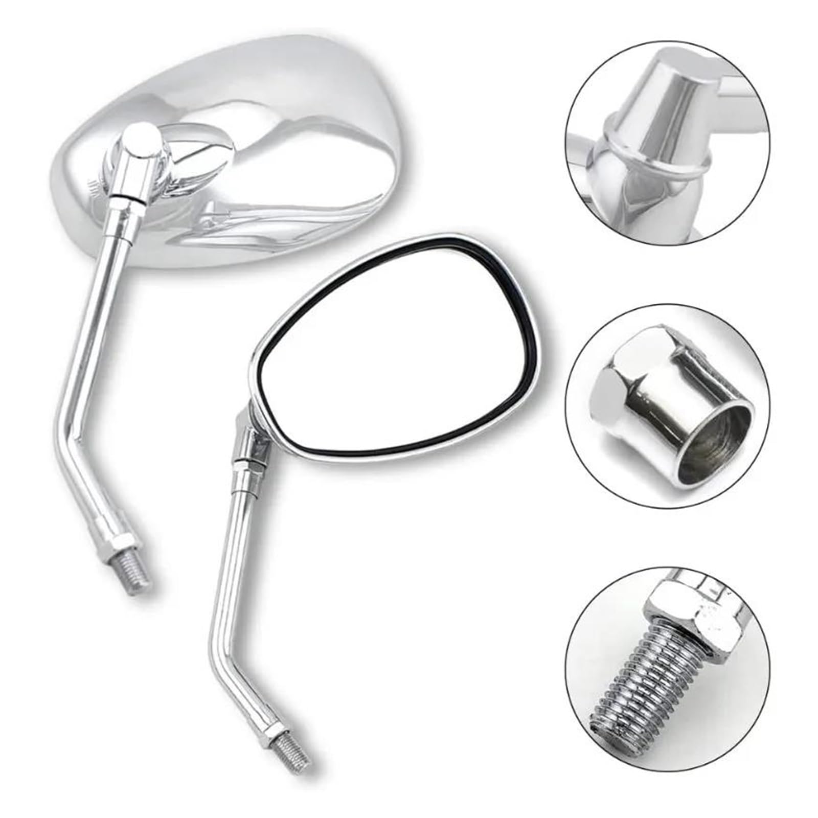 espejos laterales moto Espejos Retrovisores Universales 10mm Motocicleta Motocross Scooter Bicicleta Eléctrica Carreras Espejo Lateral Accesorios