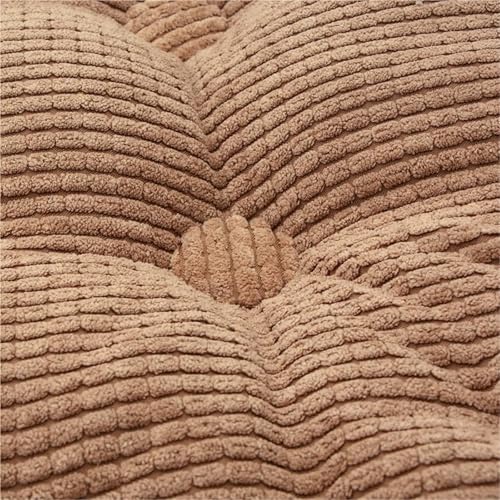 Coussin touffeté solide oreiller carré de sol rouge pour siège - 4