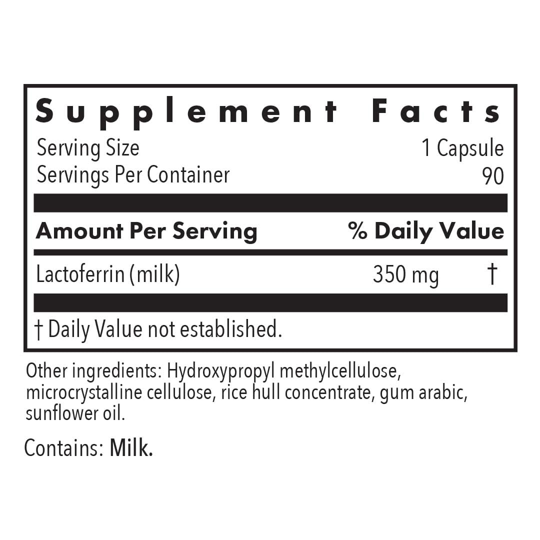 Allergy Research Group ARG Laktoferrin 350 mg Immune Support, 90 Capsules — Amazon image 3