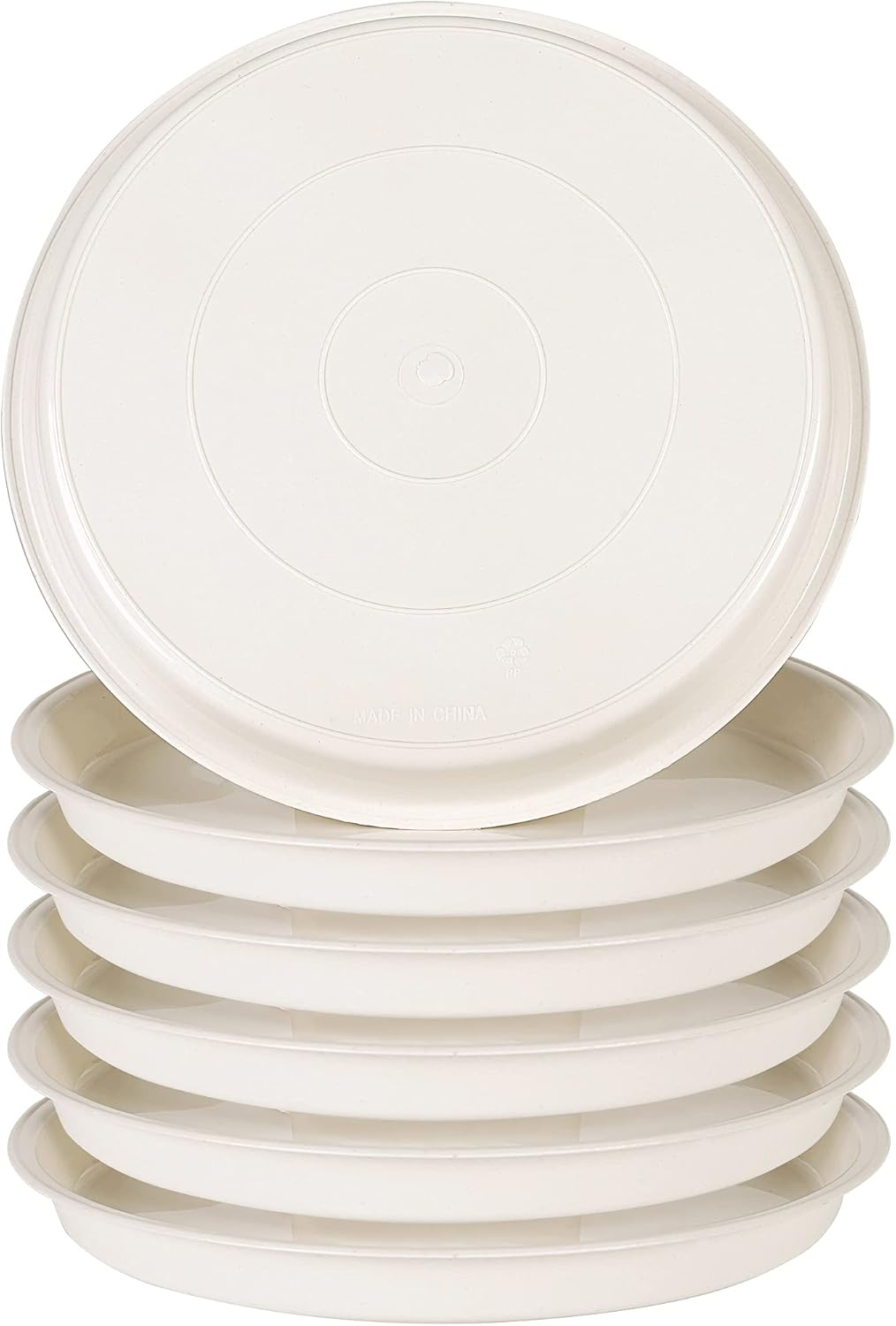 Angde Plant Saucer, 4 Inch Plant Saucer, 6 Pack Plant Tray, Plastic Plant Trays for Pots, Plant Pot Saucers, Flower Pot Saucer Round Plant Saucers for Indoors, Plant Saucer 4 inch (Creamy White) : Garden & Outdoor