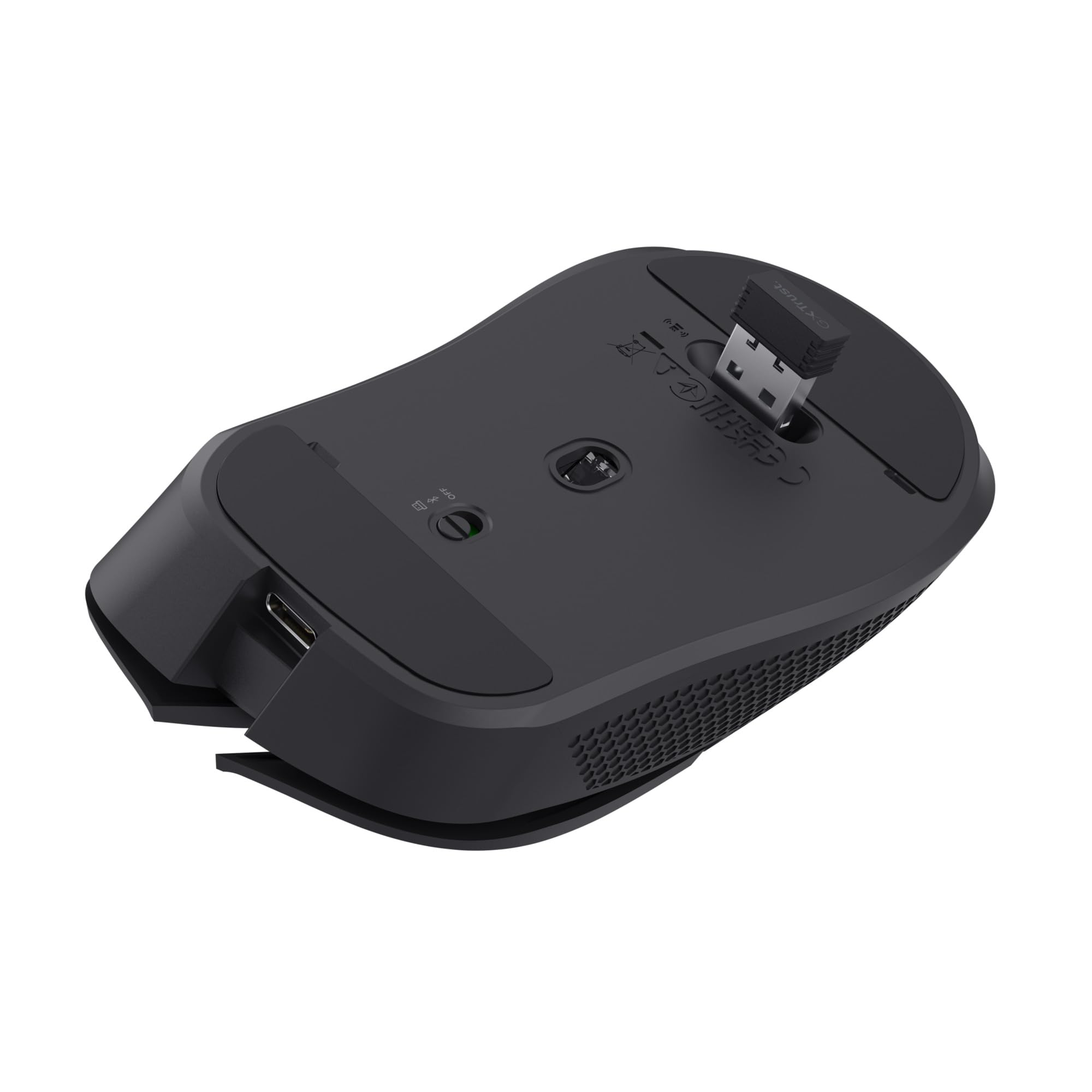 GXTrust Ybar Souris sans Fil Gamer Bluetooth + 2.4GHz Faible Latence, Noir