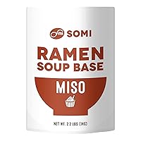 Vista 1 de Base de caldo de sopa japonesa de miso ramen, 2.2 libras, para caldo de ramen, base de olla caliente, salteado, caldo de Umami de grado profesional