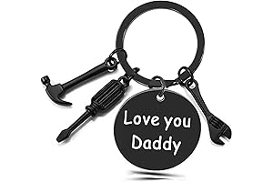 Personalized Keychain with Tool Design from Daughter Son, Unique Father's Day Gift Idea