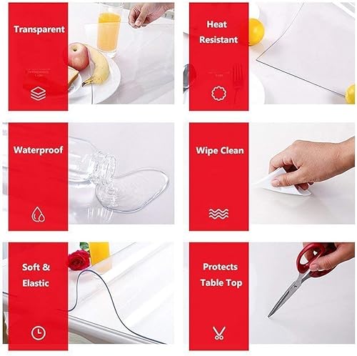 Miniatura 5 de Multi mm Protector de funda para mesa, impermeable Pad en Multi Tamaño disponible "Todos Tamaño de PVC"fabricado por jenylinen