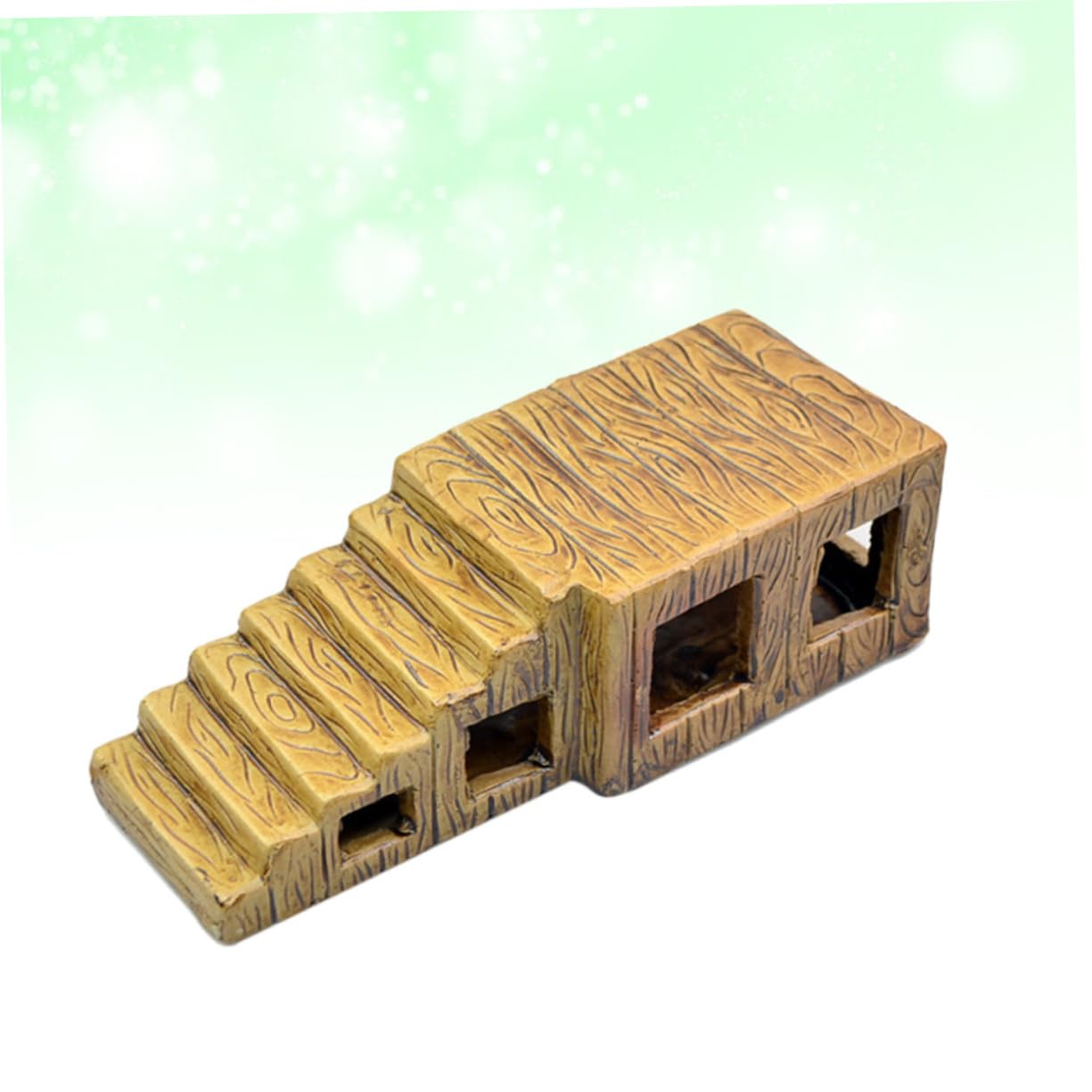 Plataforma de Cerámica para Tortugas de Agua Escalera Decoración Terrario, Adecuada para Acuarios y Contenedores, Resistente y Ecológica para Reptiles