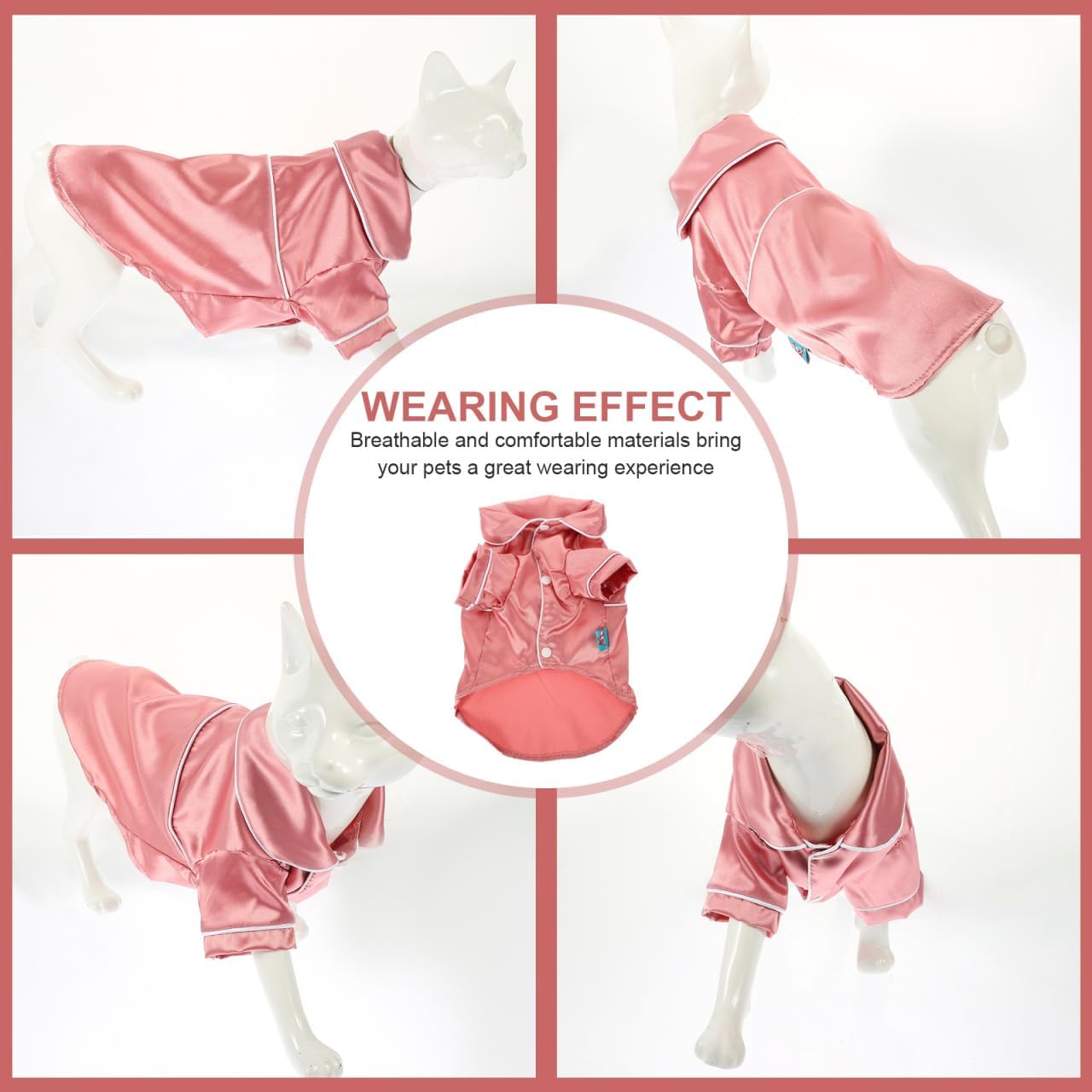 balacoo Dog Pajamas Small Dog Clothes Lightweight Indoor Sleepwear for Daily Wear Special Occasions Weekend Parties Photo Sessions 1 Pack image 5