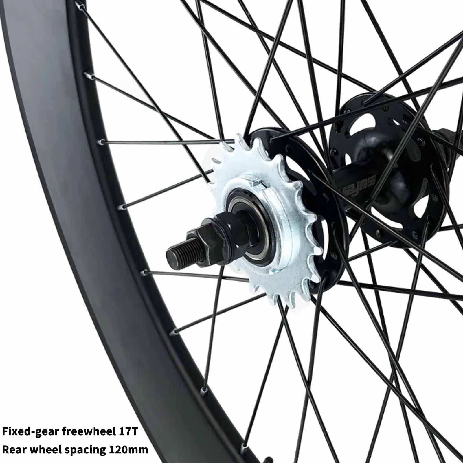 Zestaw kół Fixed Gear 700C ze stopu aluminium 90 mm felgi rowerowe z przodu 100 mm tył 120 mm bez tubeless, pasuje do rowerów wyścigowych ze stałą przekładnią.