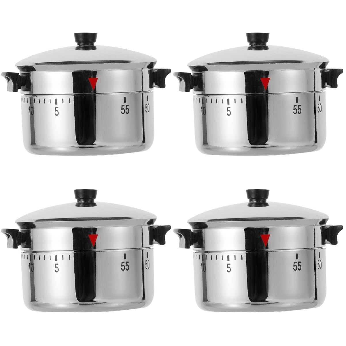 4 Piezas Temporizador Mecánico de Cocina de Cronómetro de para Cocción de Usar y Diseño Ergonómico para Hornear Ejercicios