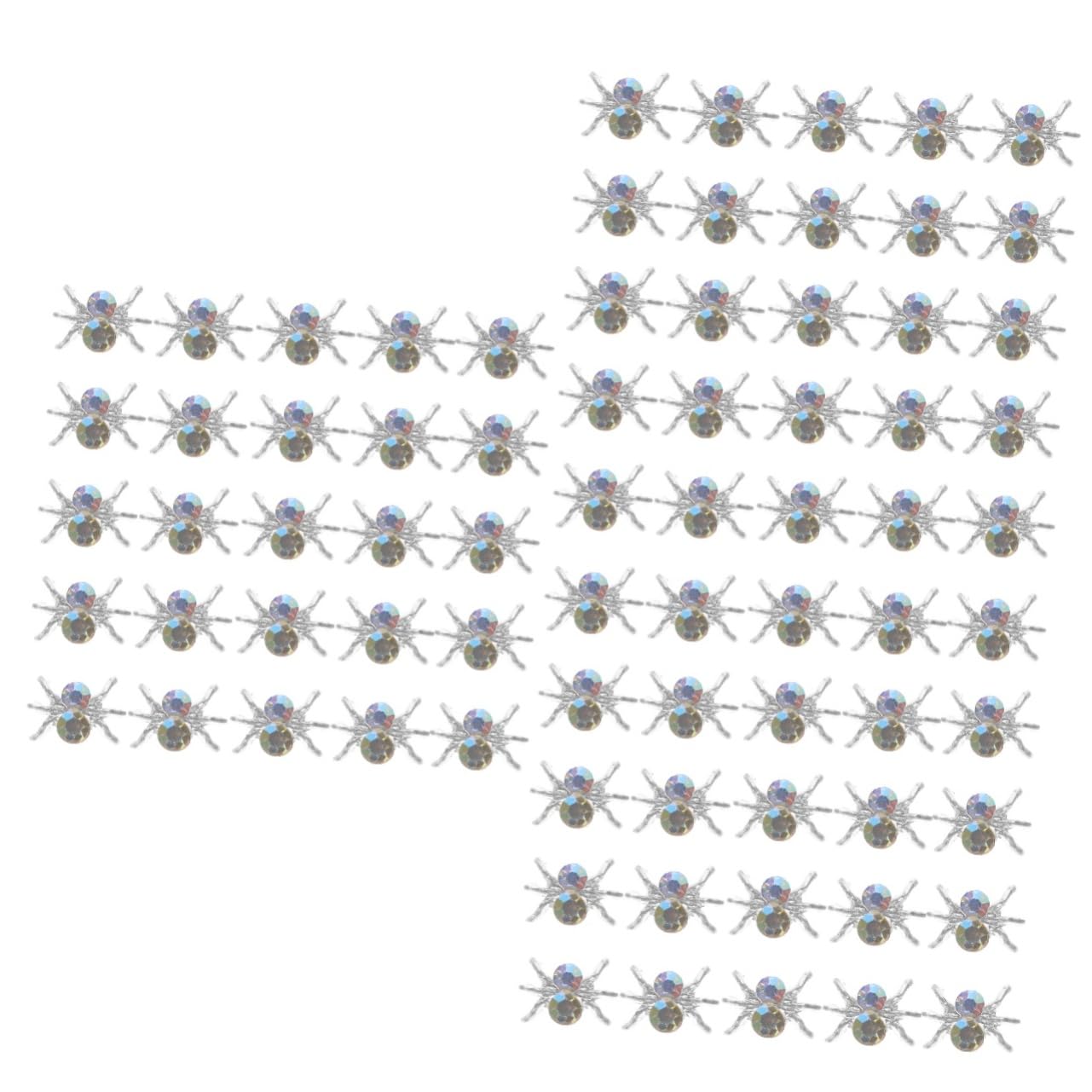 Healvian 300piezas Adornos De Manicura De Araña Para Decoración De Uñas Para Halloween y Fiestas