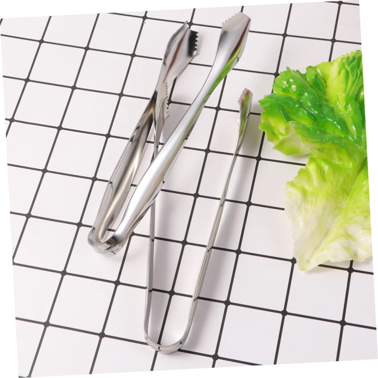 Luxshiny 2Pcs Stainless Steel Ice Cube Clip Sugar Tongs Food Serving Tool for Tea Parties Home Gatherings and Cafes for Ice Sugar Cubes and More