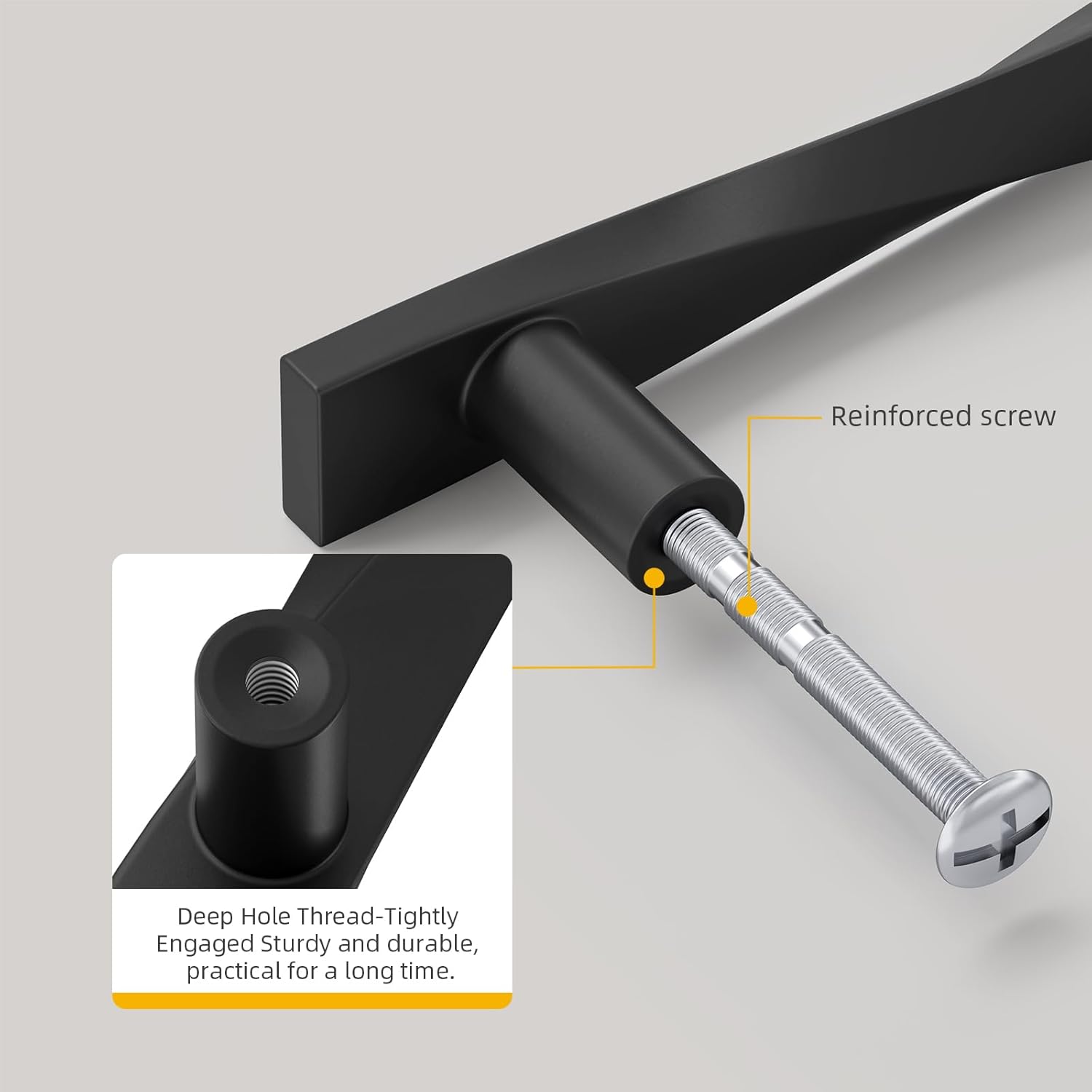 Goldenwarm 20 Pack Matte Black Cabinet Pulls Black Cabinet Handles Solid Zinc Alloy Drawer Handles Kitchen Drawer Pulls 5Inch Hole Center Kitchen Door Hardware