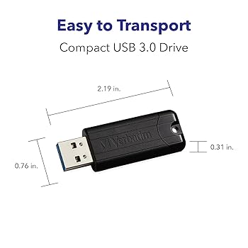 Amazon.com: Verbatim 256GB Pinstripe USB 3.2 Gen 1 Flash