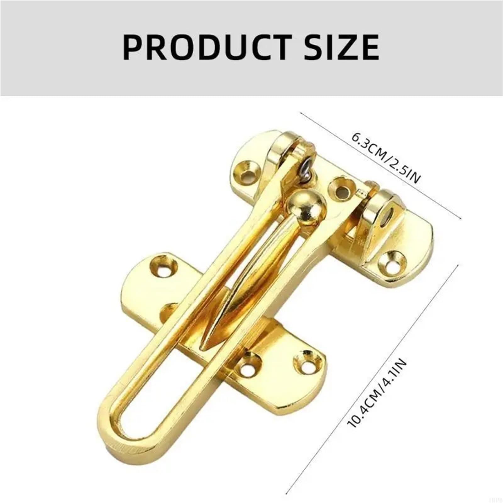 Lot de 20 verrous de porte battante contre le vol, installation simple pour l'avant et l'intérieur (bronze)