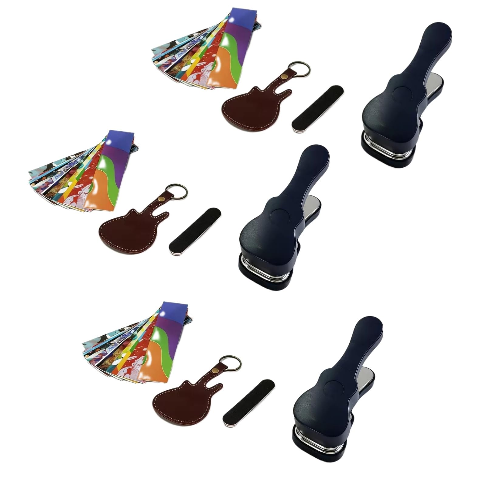 Fabricador De Púas para Guitarra | Kit De Herramientas Artísticas Coloridas Y Geniales,Punzón para Púas De Guitarra - para Músicos Jóvenes Artistas Y Regalos Creativos (3PCS)