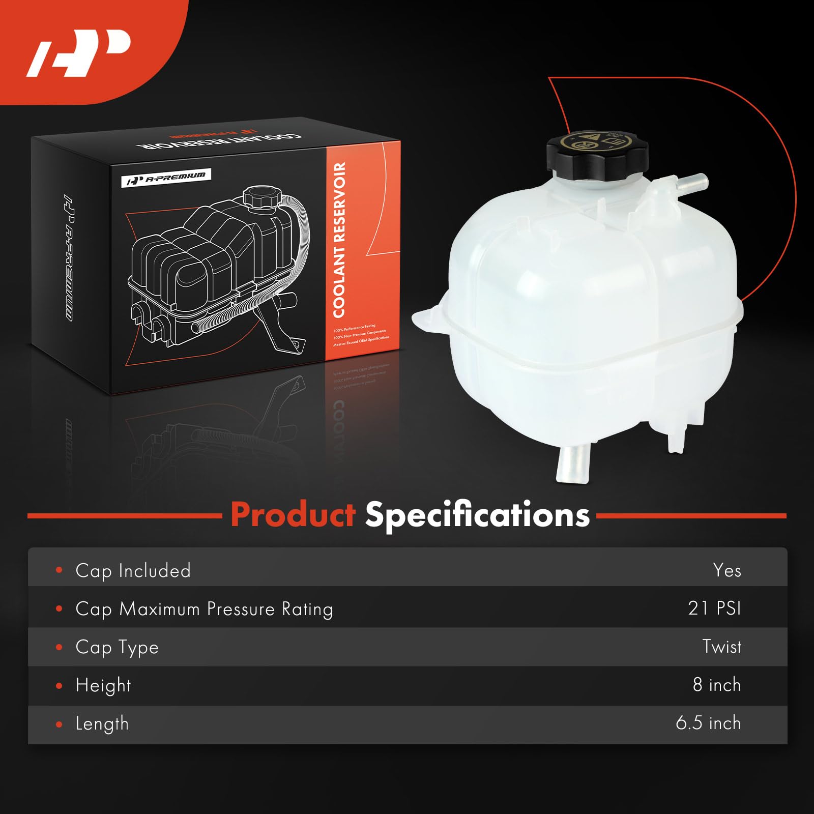 Front Engine Coolant Reservoir-Recovery Tank For Chrysler Town & Country Dodge
