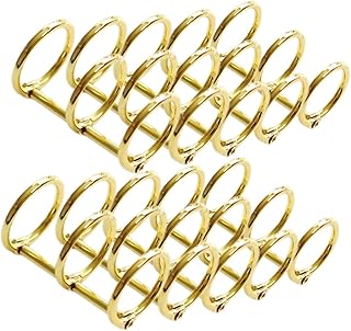 HONMEET 10 Peças Anel De Folhas Soltas De 3 Anéis De Metal Clipes De Fichário Mecanismo De Fichário 3 Furos Anéis De Fichário De Folhas Soltas Caderno De Folhas Soltas De Metal Adesivo