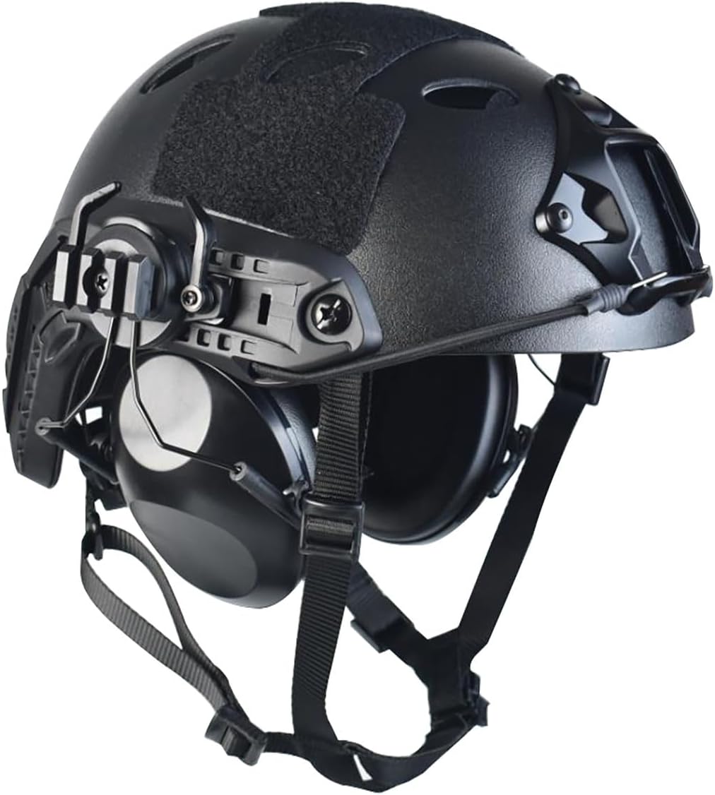 Airsoft Fast Helmet Set PJ Type Tactical Paintball Helmet Adjustable Size for Adult and Teenager