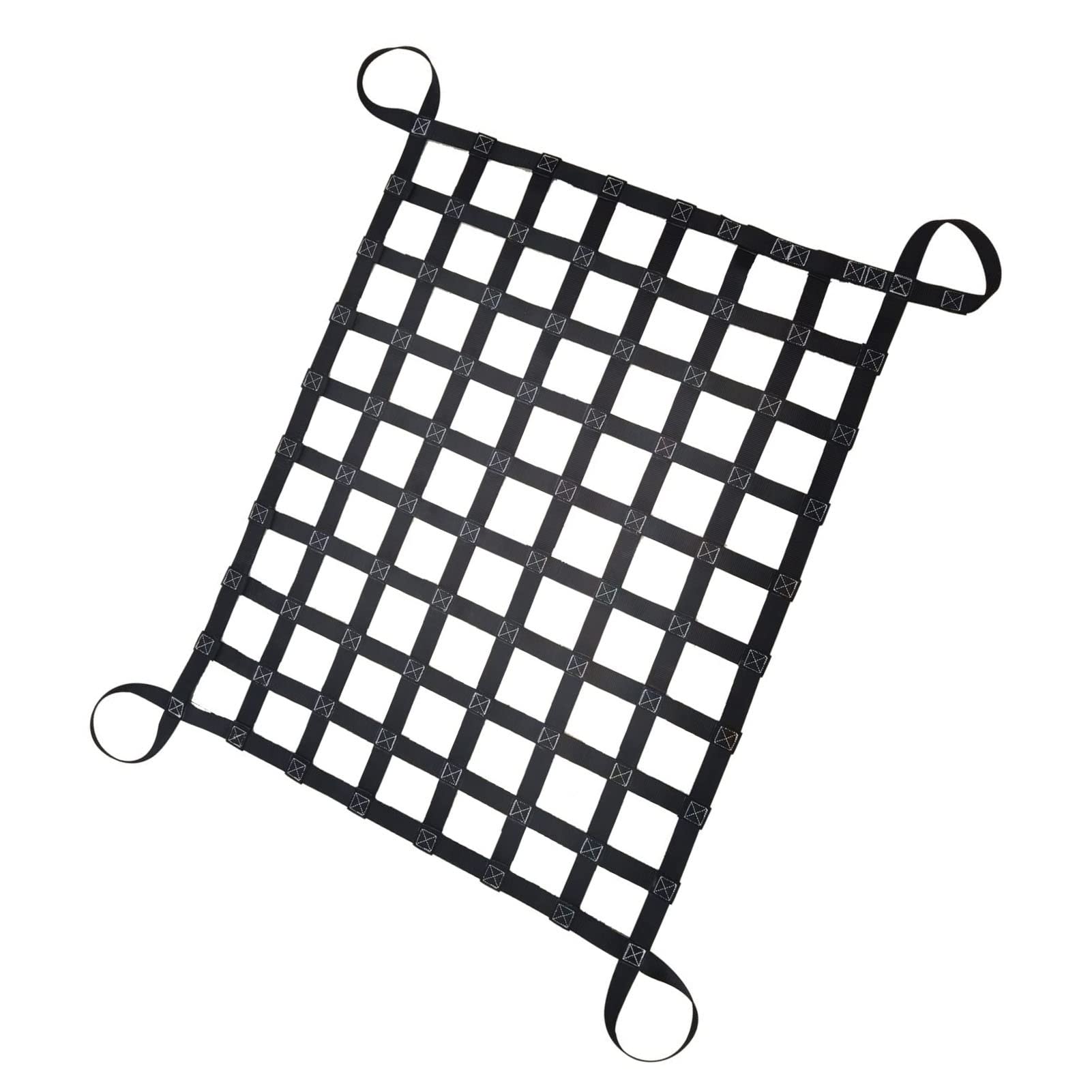 WQPMNYG Hoisting Lifting Nets,Heavy-Duty Nylon Cargo Lifting Net - Stretchable Polyester Hoisting Net for Secure Cargo Transport & Storage (2x200cm, 15cm, 2.5t Capacity)
