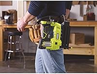 Vista 5 de Ryobi P320 Airstrike 18 Volt One+ Lithium Ion Cordless Brad Nailer (Battery Not Included, Power Tool Only)