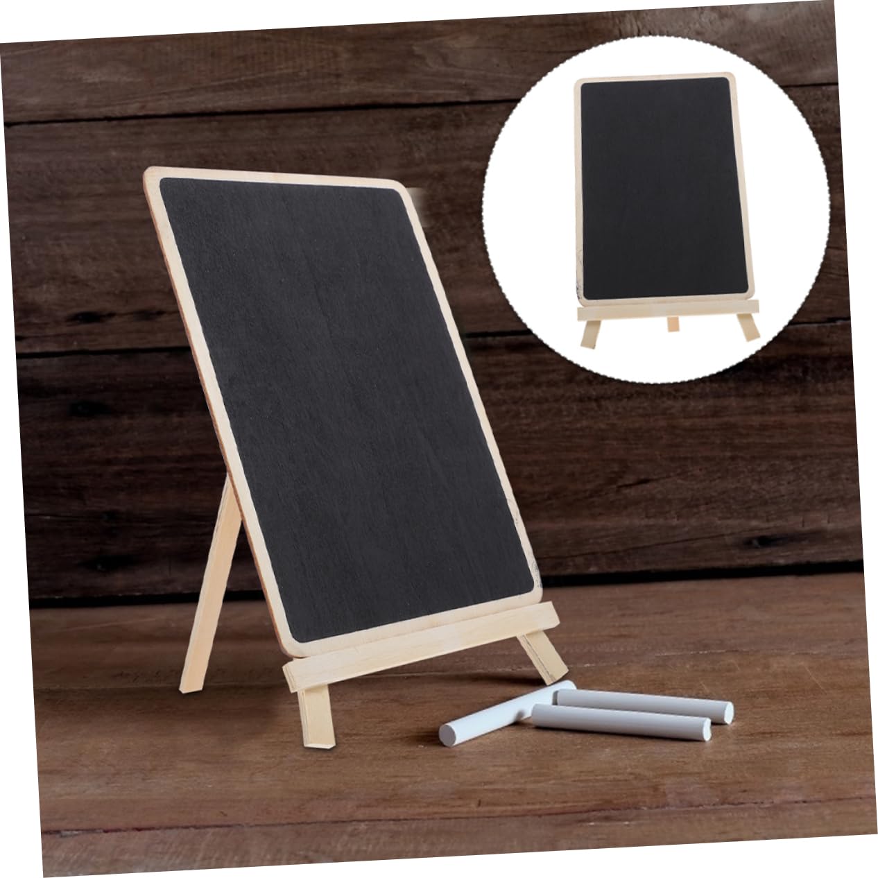 MAGICLULU 4 Set Lavagna Piccola Lavagna Memo Pad Ufficio Scrivania Negozio Di Arredamento Gesso Bordo Da Tavolo Lavagna Bordo Nero Per La Scrittura Piccolo Cancellare 4 pezzi * 4