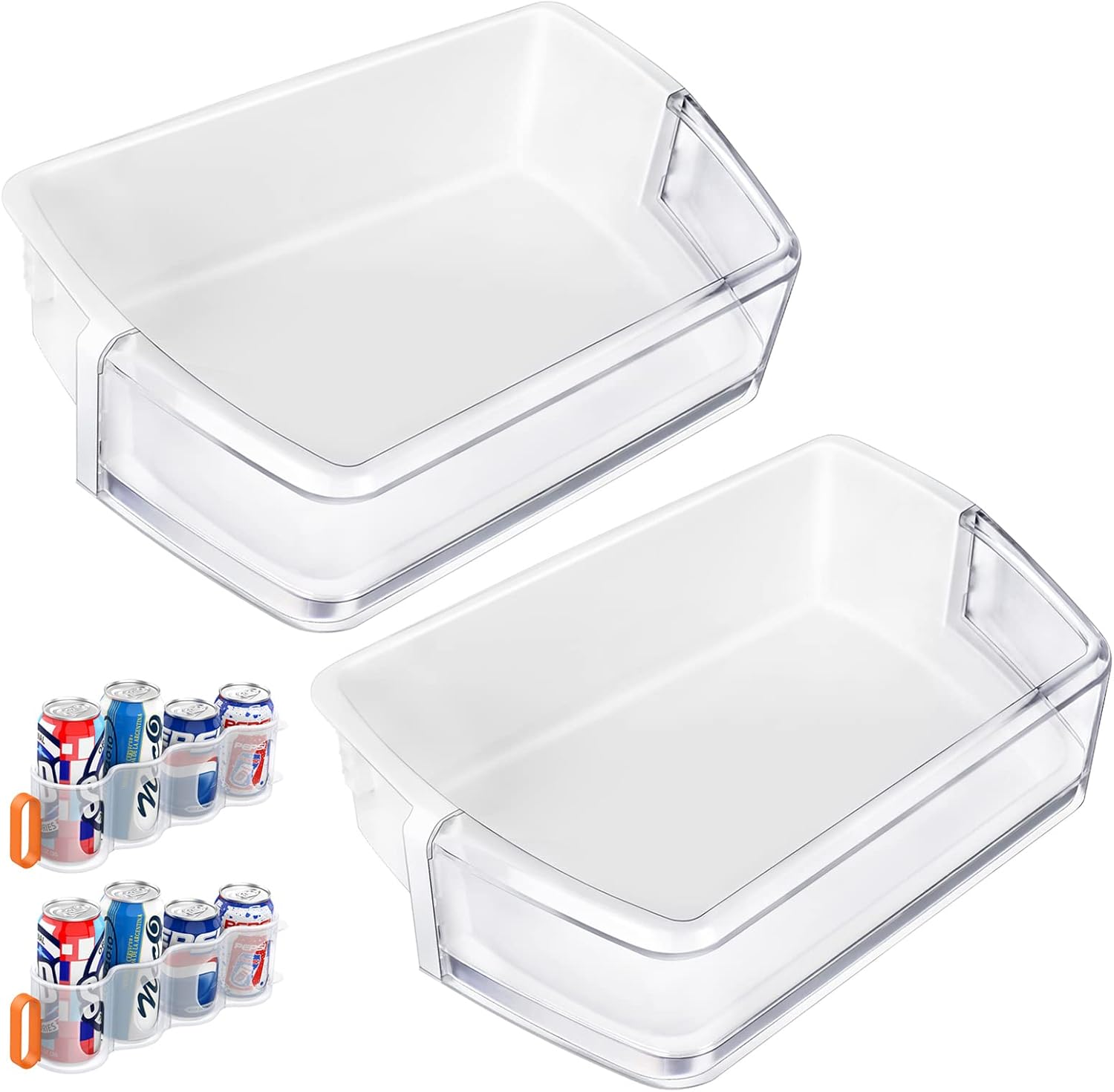 [2 PACK] Upgraded DA9708406A/B/C Refrigerator Door Bin