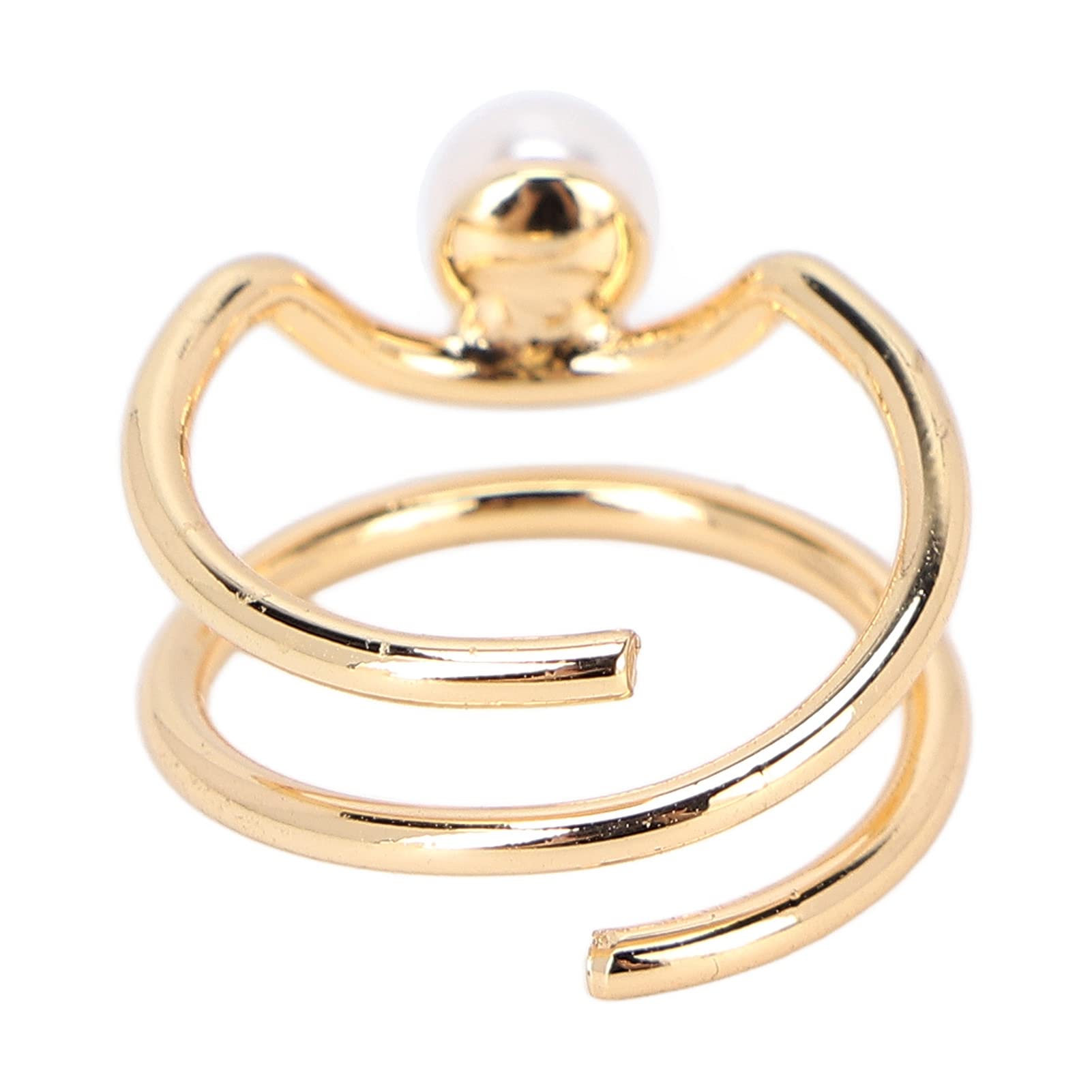 Pearl Finger Nail Knuckle Pierścionki Stylowa i Prosta Miedziana Biżuteria na Czubek Palca Paznokieć Ochronna Osłona Akcesoria do Paznokci dla Kobiet Dziewczyn(3052g)