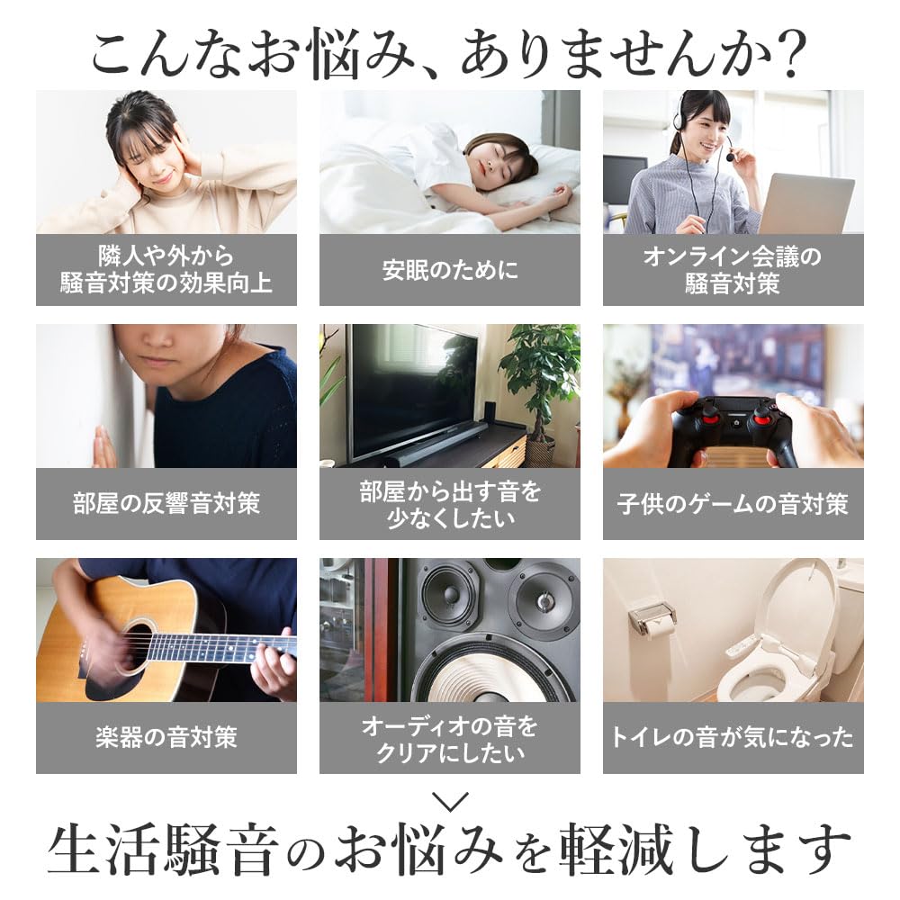 Amazon.co.jp: 公式【 DIYで簡単！騒音対策 】防音ファストラボ® 吸音