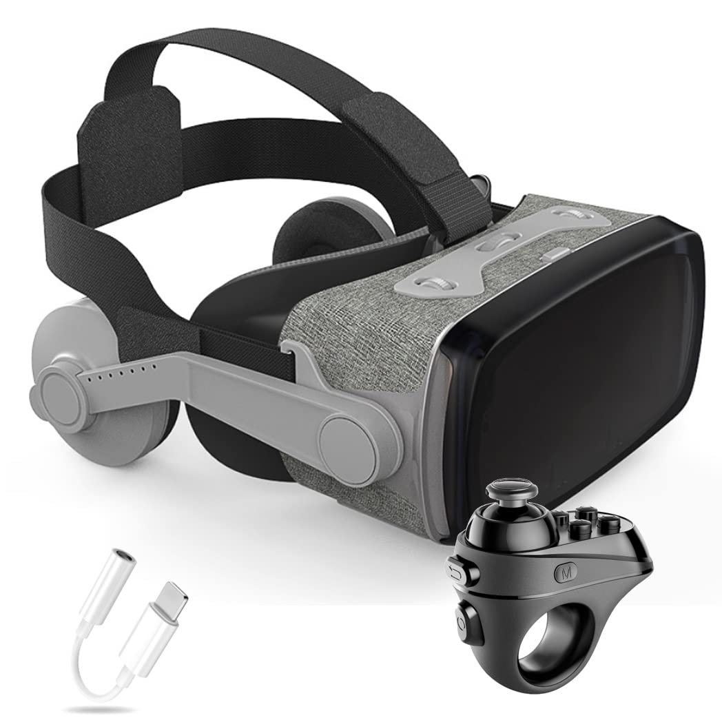 Okulary 3D, Virtual Reality, zestaw słuchawkowy, ochrona oczu, okulary VR do filmów 3D i gier, kontroler Bluetooth do iPhone 13 Pro Max/13 Pro/13/12/11, do Samsung Galaxy S21, Huawei, X. iaomi-Seria nie