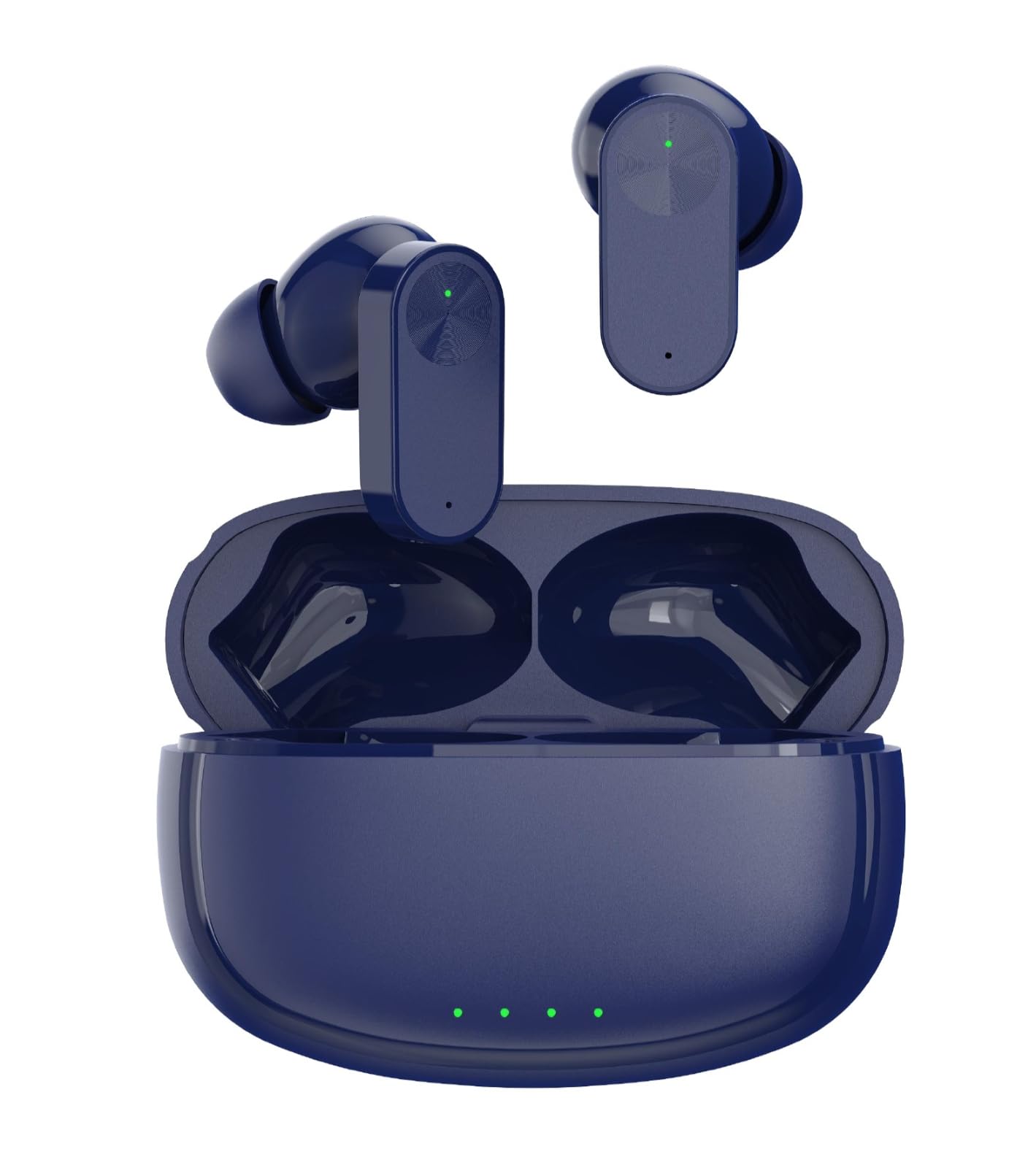 NORD Buds Truly Wireless in Ear Earbuds with 35H Playtime, AI-ENC Mic, 35ms Low Latency Gaming, 13mm Bass Drivers, Type-C Fast Charging, Made in India, Touch Controls, IPX5 Ear Buds TWS (Navy)