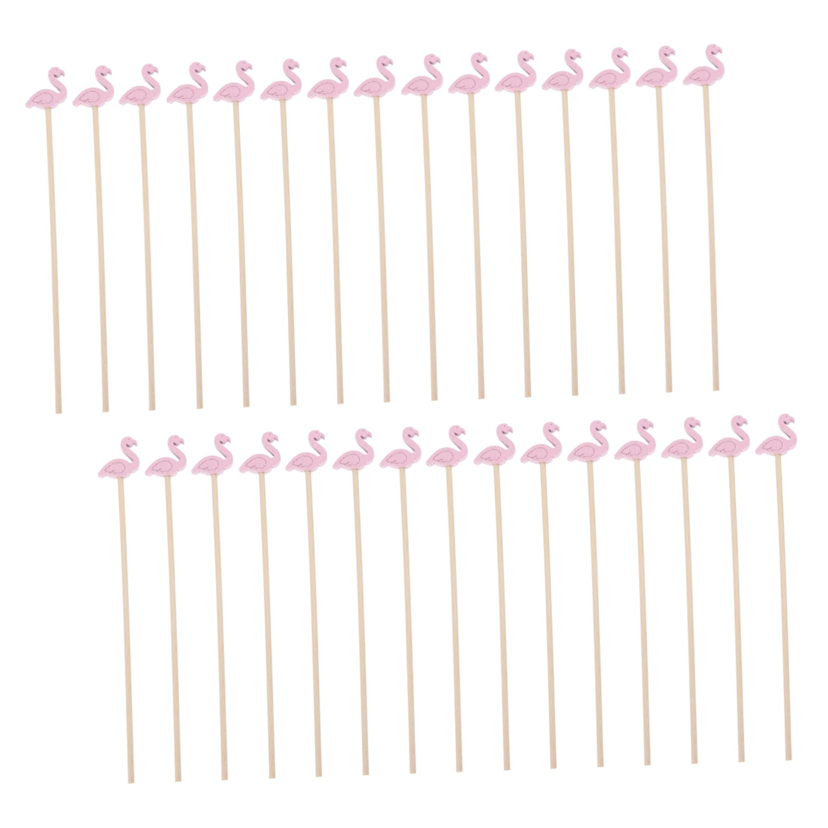 UTHCLO 100Pcs Flamingo Shape Drink Stirrers for Cocktails and Juices Easy to Clean Swizzle Sticks for Parties Home and Restaurants Mixed Drink Accessories