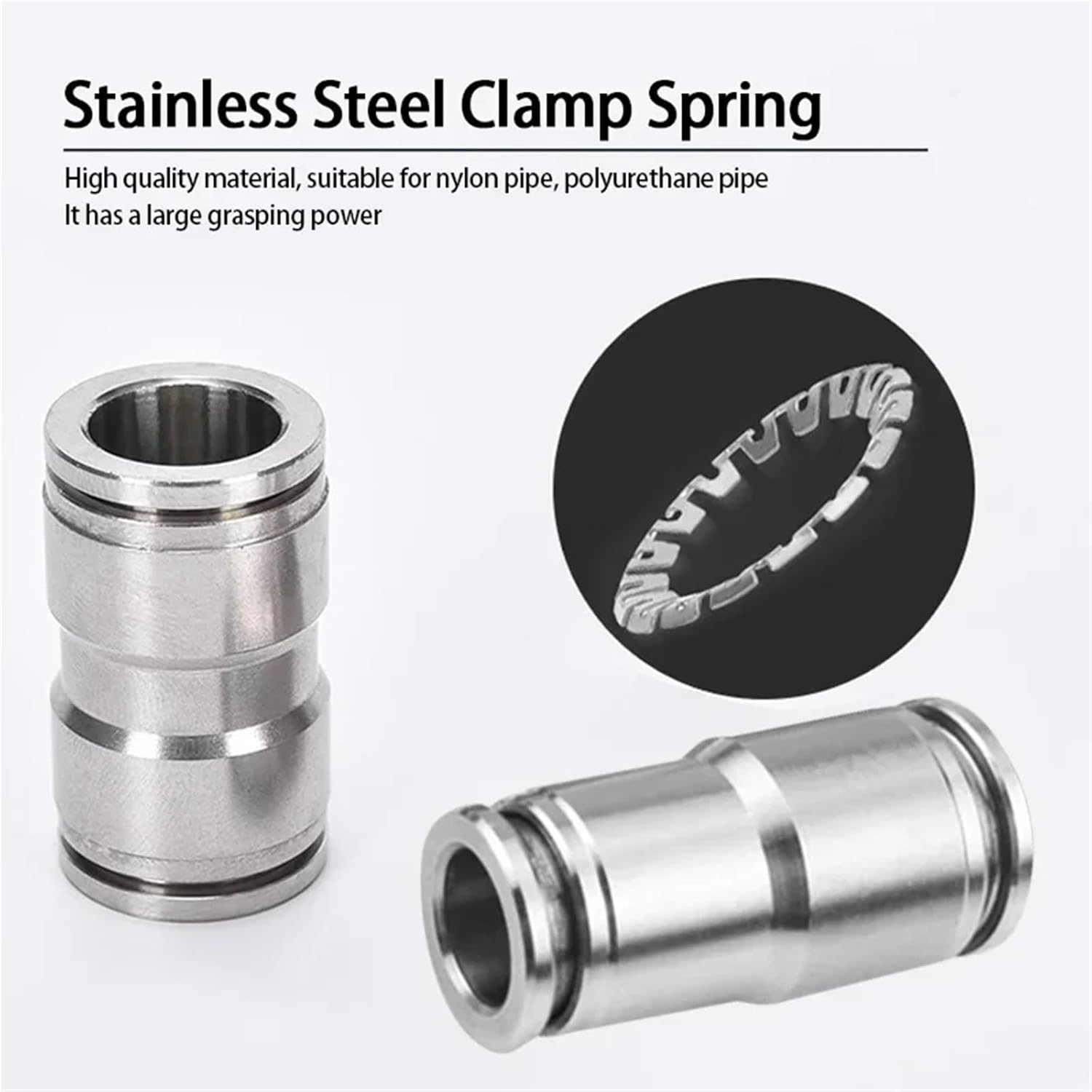 10Pcs Pneumatic Fitting PU Straight PG Reducer Quick Connector 4 6 8 10 12mm Air Compressor Hose Joint(PG12-10,200 Pcs)